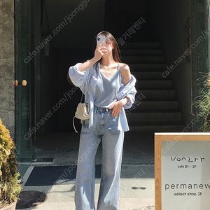 슬로우앤드 톤앤톤 나시 셔츠 세트 블루 판매