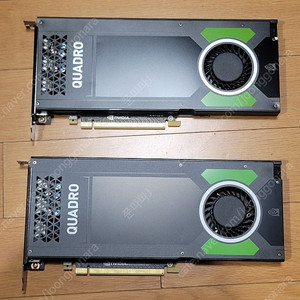 Quadro P4000 그래픽카드 (총 2장 보유)
