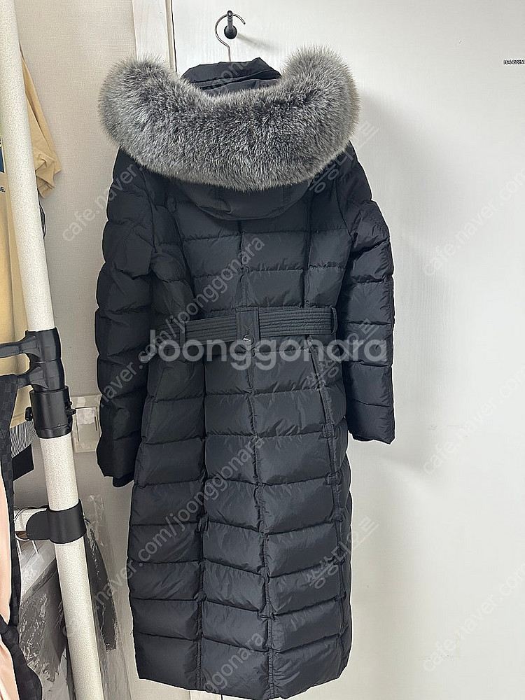보브 블랙 롱 패딩 66사이즈--1