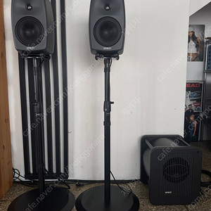 제네렉 8040b 스피커 + 7050c 서브우퍼 + 8000-409b 스탠드 + 8040-408 플레이트 풀셋