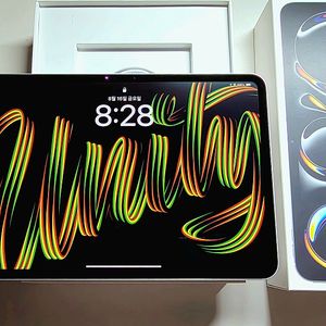 아이패드 프로 11 M4칩 wifi 256gb 실버 (무기스 상태최상)