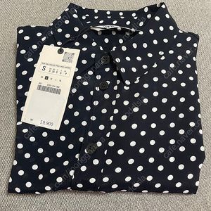 새상품) 자라 s 도트 블라우스 셔츠 코스 마시모두띠 bcbg 닥스 빈폴 구호 비이커 가니 마랑 스타일