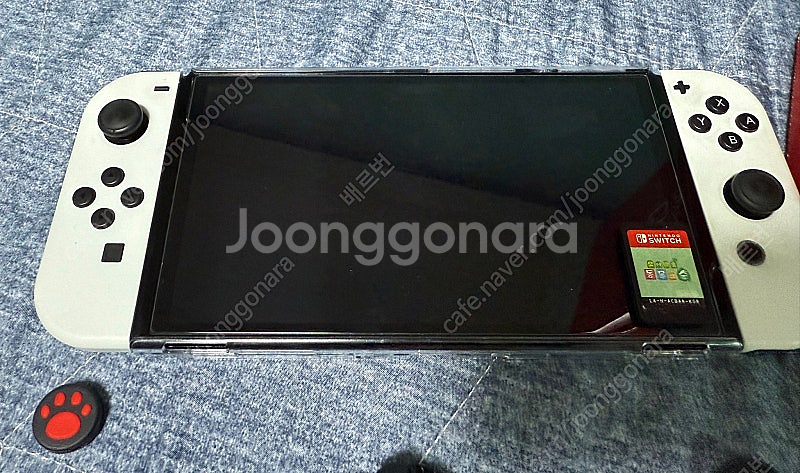 닌텐도 스위치 oled 모동숲 칩 포함 판매합니다.--1