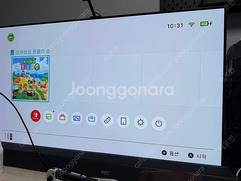 닌텐도 스위치 oled 모동숲 칩 포함 판매합니다.--2