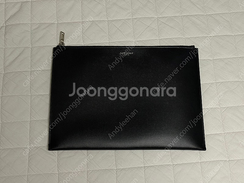 생로랑 블랙 클러치백 정품--0