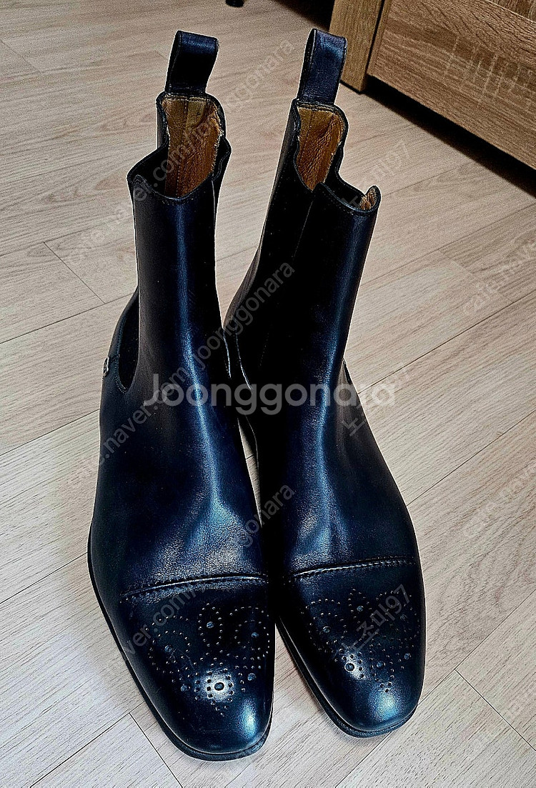 구찌 GUCCI 가죽 Eyelet Trim 첼시 부츠 ...--2