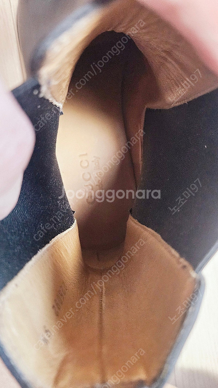 구찌 GUCCI 가죽 Eyelet Trim 첼시 부츠 ...--8