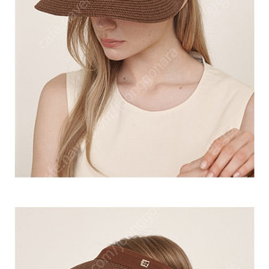 봉긋 러브비쥐 awning hat 25ss 브라운