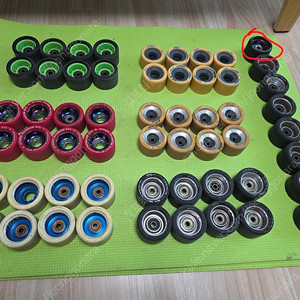 롤러스케이트 휠 7개 셋트 팜