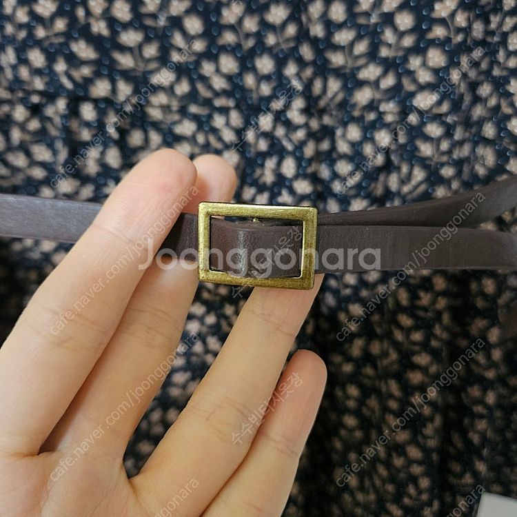 [새상품] 빈티지 브라운 패턴 롱 원피스(벨트 증정) ...--4