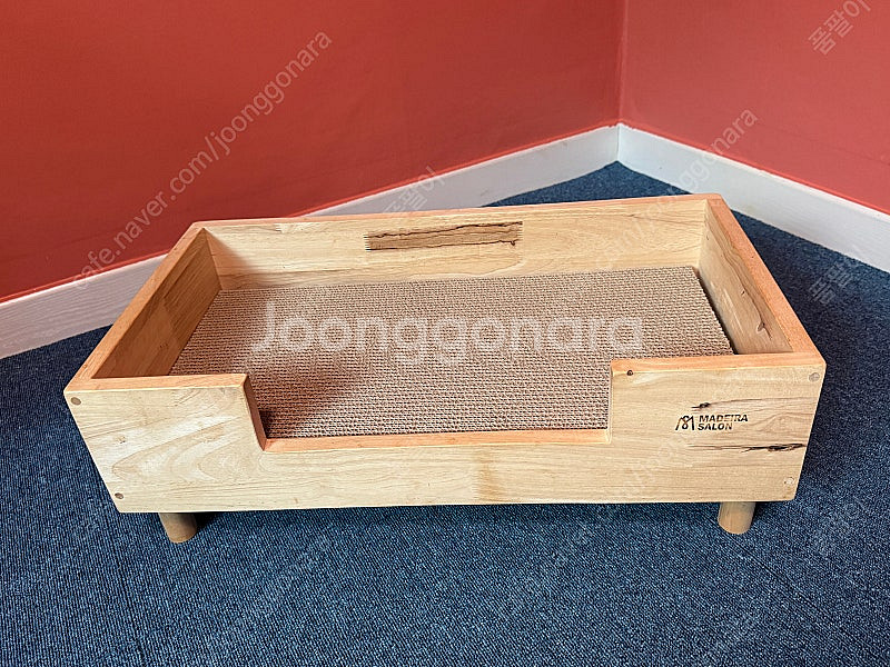 원목 고양이 스크래쳐 마데이라쌀롱 냥발박스--0