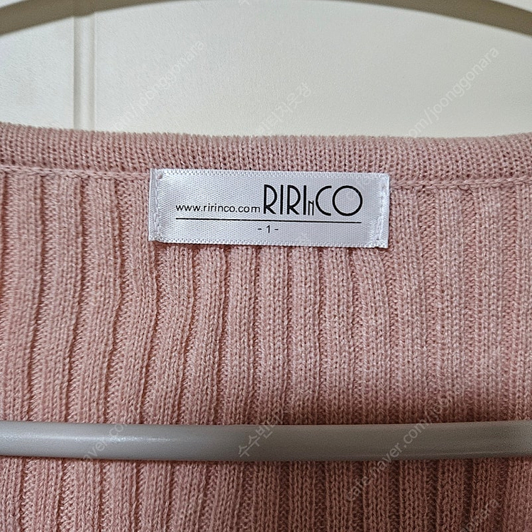 [새상품] 리리앤코 브이넥 골지 가디건(2.4구매 이미지