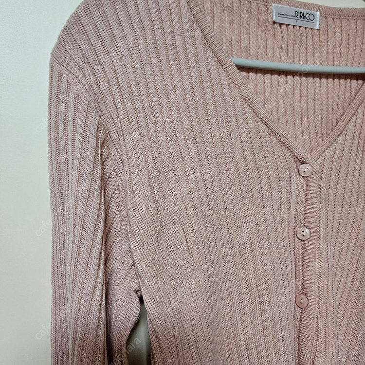 [새상품] 리리앤코 브이넥 골지 가디건(2.4구매 이미지