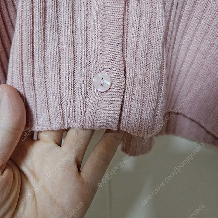 [새상품] 리리앤코 브이넥 골지 가디건(2.4구매 이미지