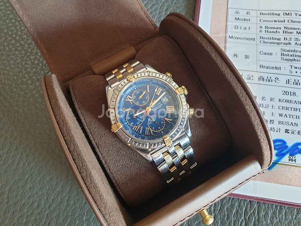 브라이틀링 크로스윈드 43mm 18k 콤비 크로노맷 크...--3