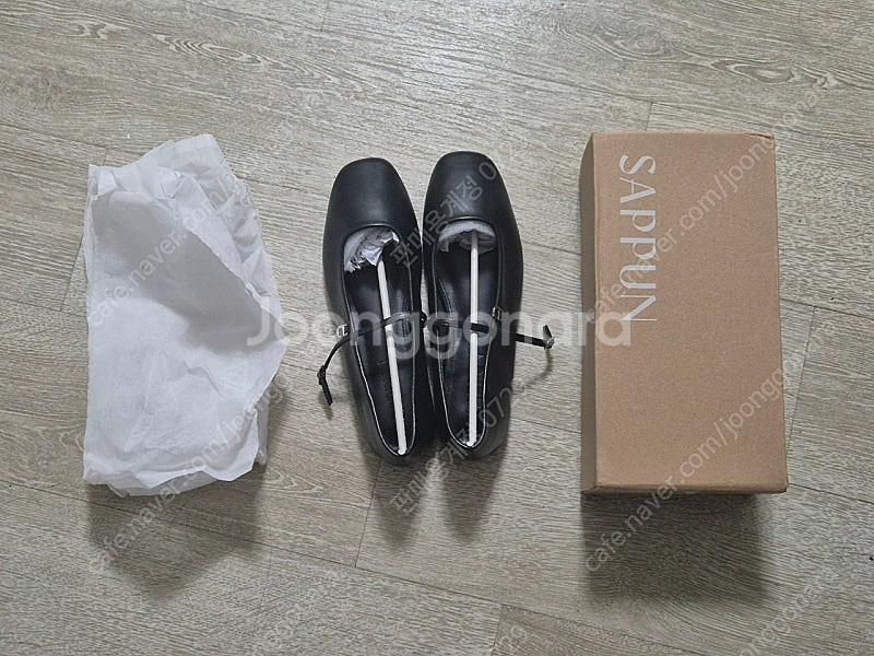 사뿐 니브레 메리제인 여자 구두 플렛슈즈 블랙 255mm--0