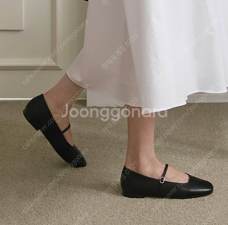 사뿐 니브레 메리제인 여자 구두 플렛슈즈 블랙 255mm--2