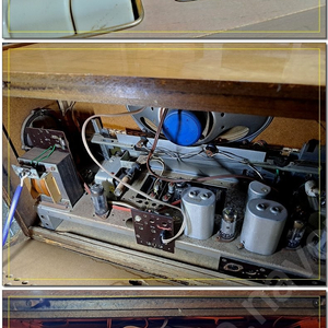 Vintage EMUD T7 진공관 라디오---고급스런 원목받침대 포함
