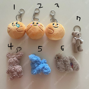 인형 키링 개당 500원