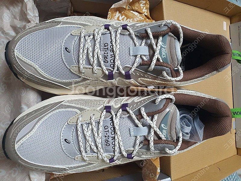 새상품 아식스 우드우드 GT-2160 크림 270사이즈--2