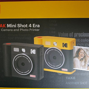 [미개봉 새제품] 코닥 미니샷 4 ERA 즉석카메라 MS400(블랙)+ 카트리지 8매