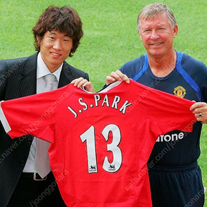 2004-06 맨유 맨체스터 유나이티드 홈 박지성 EPL 리그 풀마킹 저지 유니폼 / XL