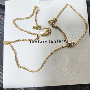 팡파르 팡파르 김고은 목걸이 (14k 옐로골드/43cm) 정상가 950,000->690,000(택포가)