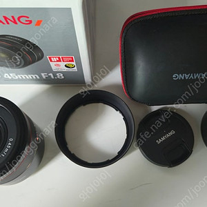 삼양 45mm f1.8 소니용 렌즈 팝니다.