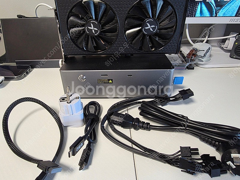 ag02s egpu 800w + rx6600 팝니다--0