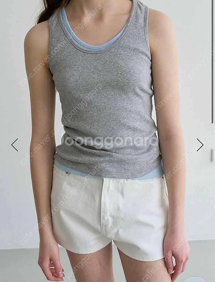 릴리코츠 Soft Sleeveless 그레이--0