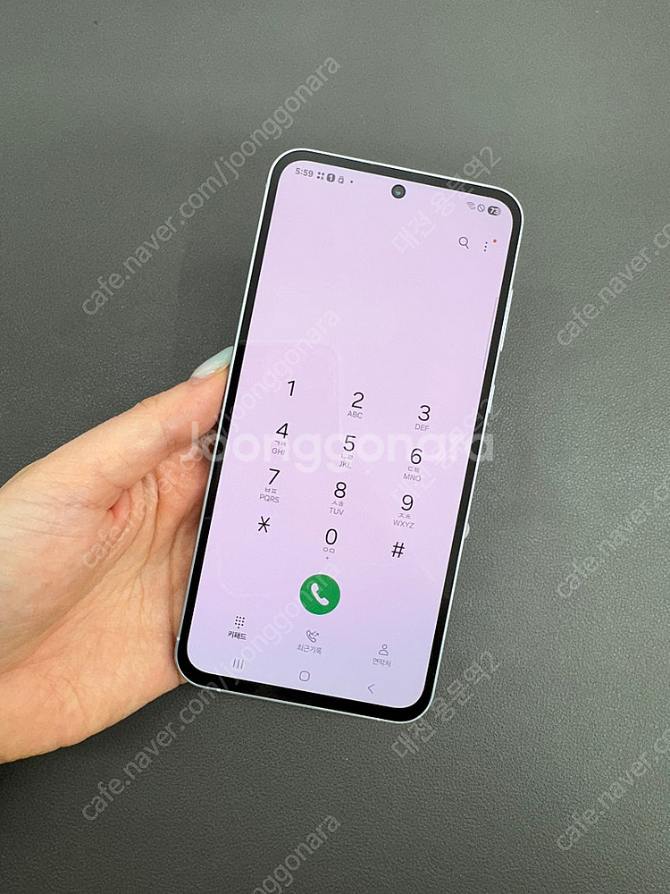 367492 갤럭시퀀텀5 아이스블루 128G 무잔상 판...--5