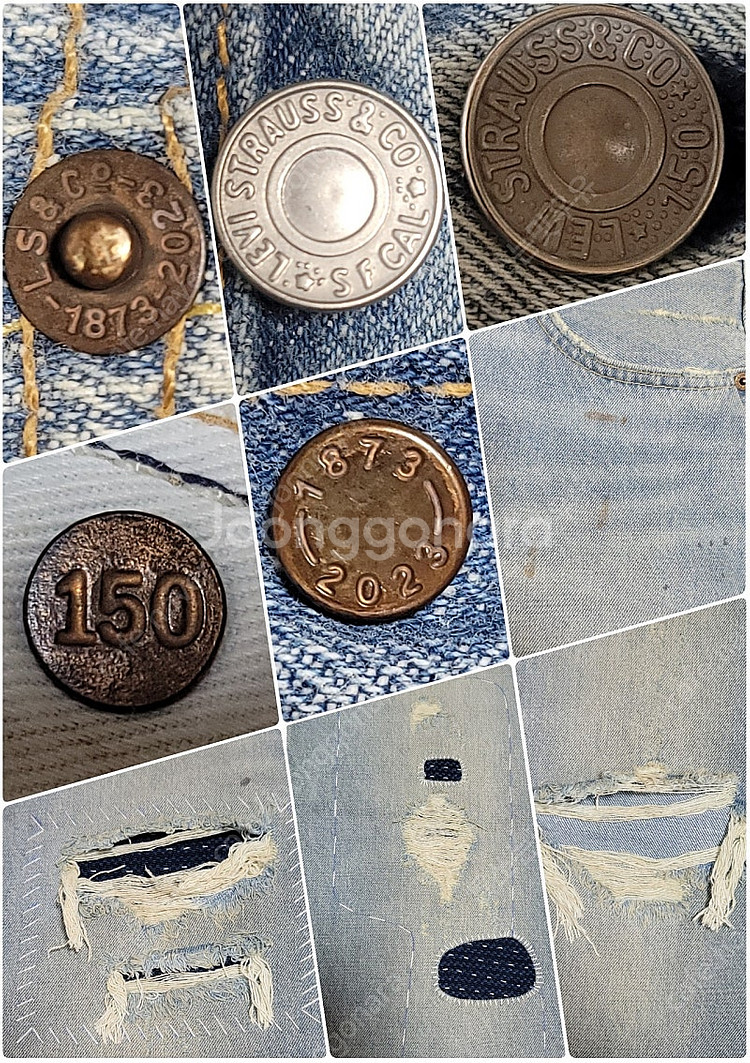 미착용_리바이스 150주년 501 패치워크 셀비지 (W...--7
