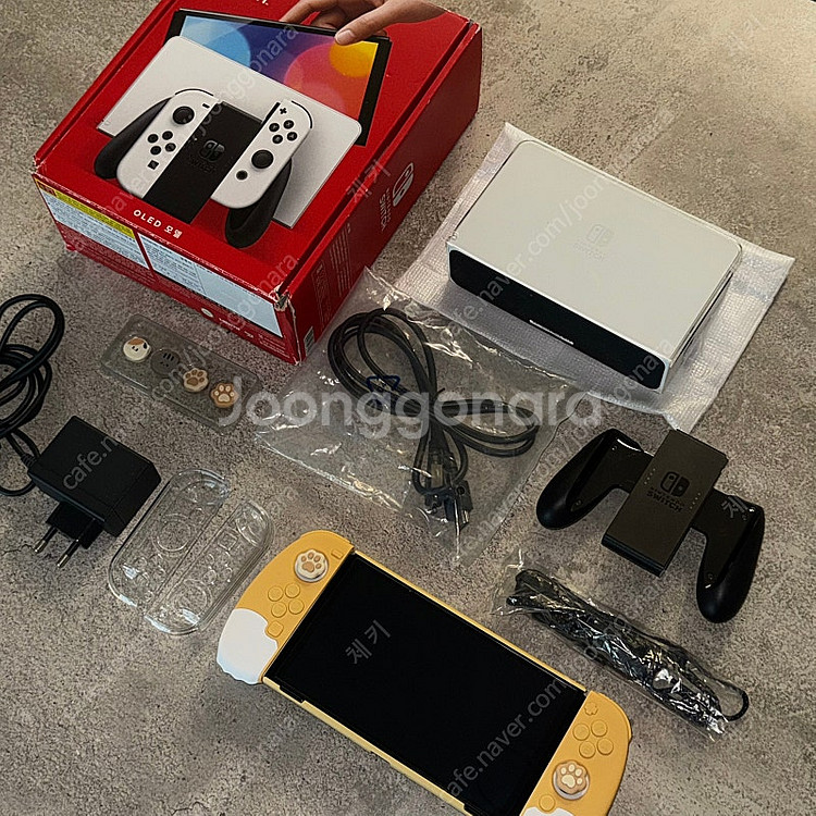 (풀박스)S급 닌텐도스위치oled +보호필름 + 케이스...--0