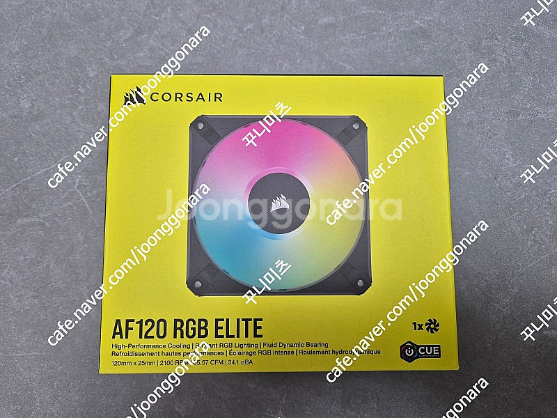 커세어 AF120 elite rgb 5개 + 딥쿨 팬허...--0