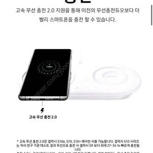 삼성 고속 듀얼 무선충전 패드 블랙(충전기풀세트) 상태굳