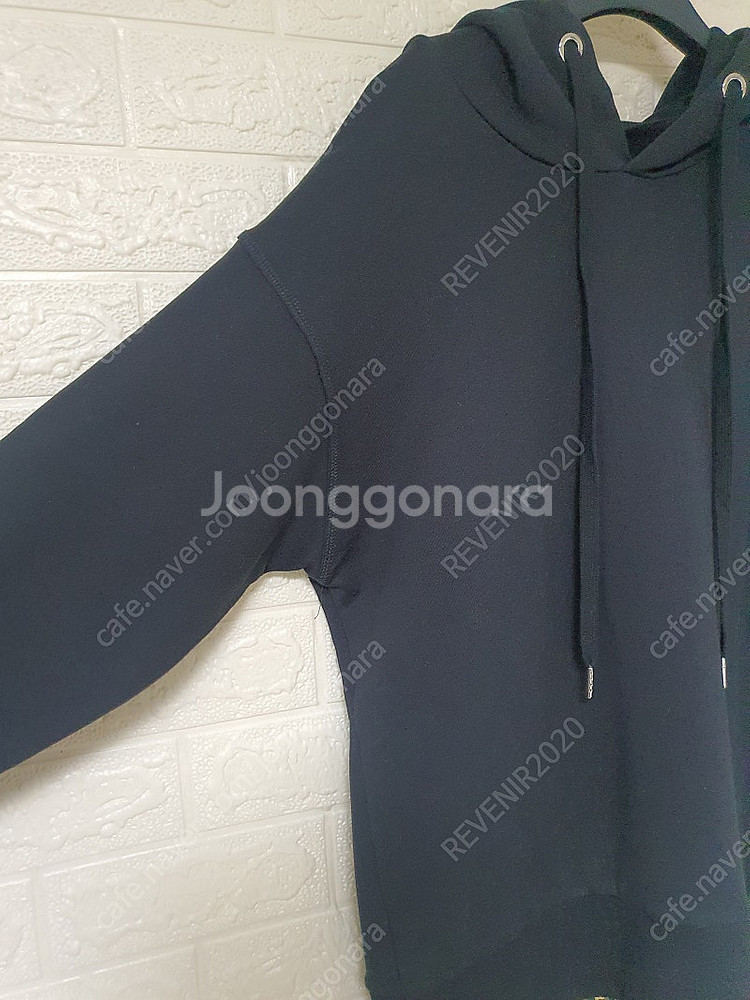 베네통 BENETTON 밑단 레이어드 후드 티셔츠 사이...--3