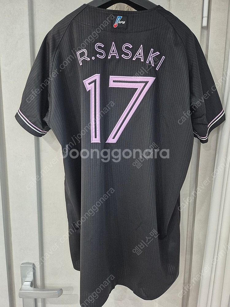 NPB 일본야구 지바롯데 블랙섬머 유니폼 사사키로키 사...--1