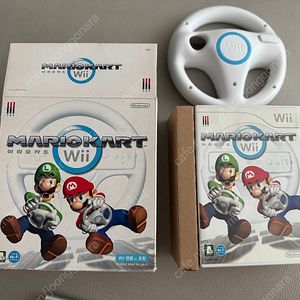 닌텐도위 wii 마리오 카트 + 레이싱휠 정품 박스세트 판매