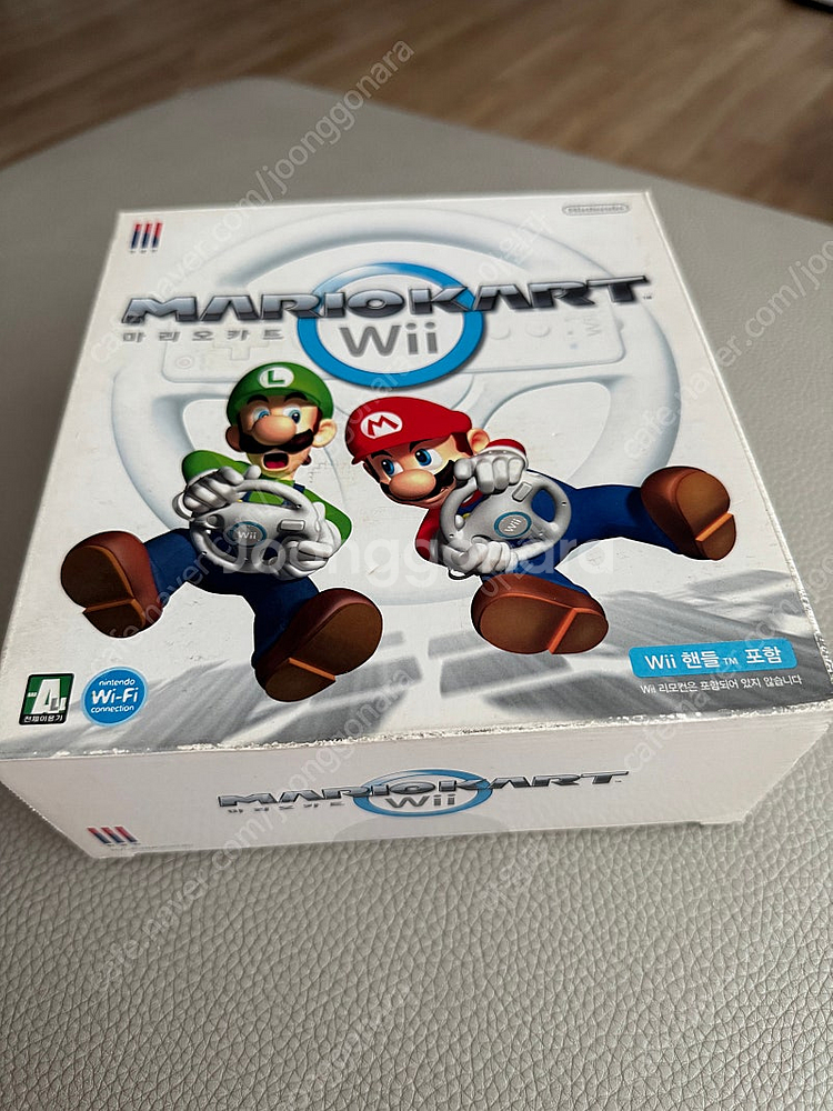 닌텐도위 wii 마리오 카트 + 레이싱휠 정품 박스세트...--1