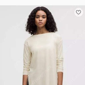 룰루레몬 보트넥 긴팔티셔츠 [새상품] Relaxed Fit Boatneck Long Sleeve 아이보리 사이즈6