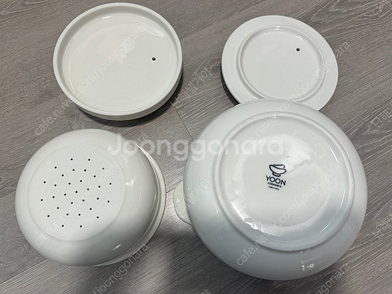 메종오브제 윤도자기 도자기 전자레인지용 저당밥솥 세트--2