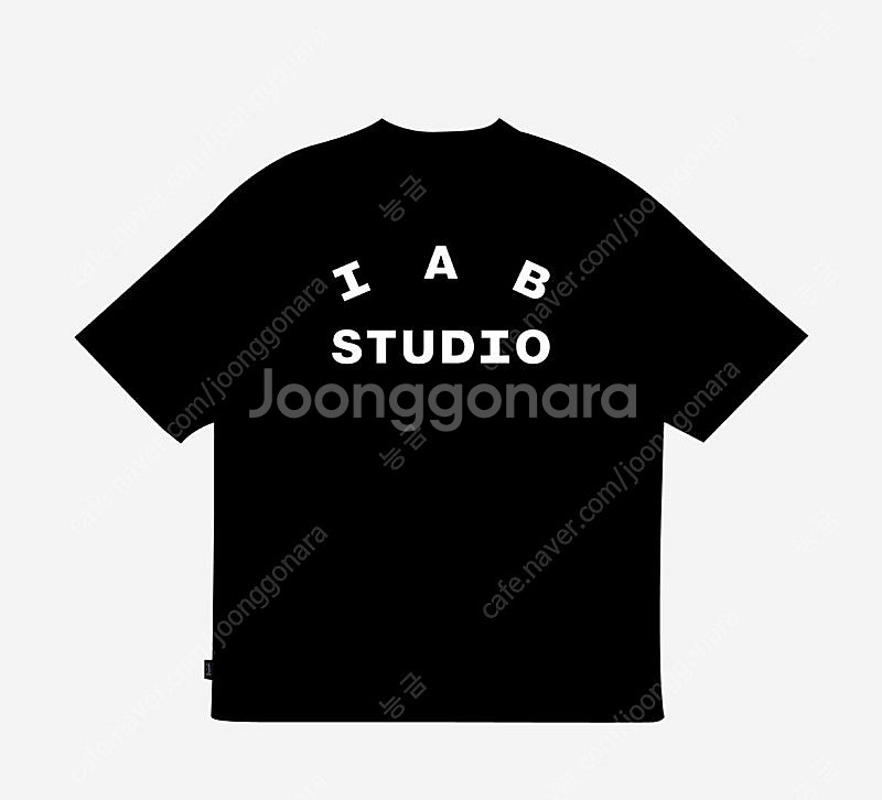IAB STUDIO 아이앱 스튜디오 반팔티 블랙 M 새...--1