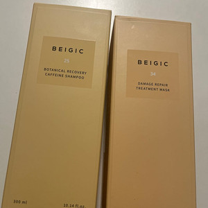 베이지크 카페인 샴푸 트리트먼트 셋트 판매합니다