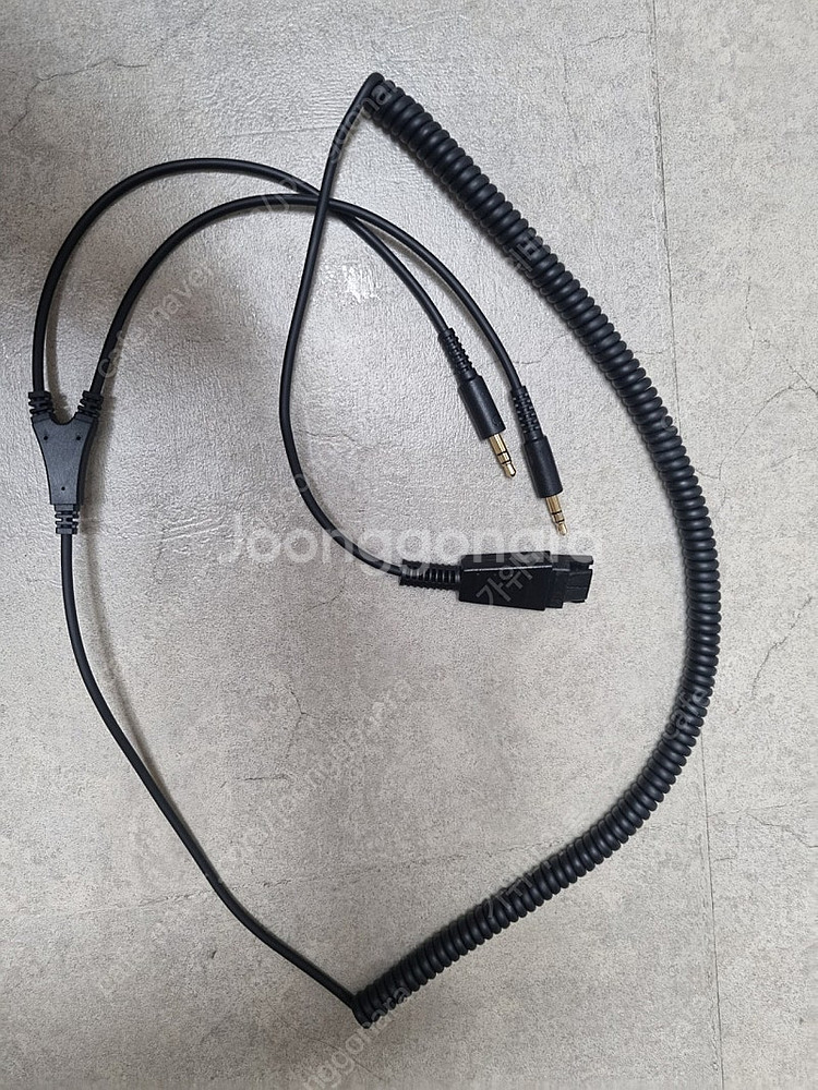 자브라 qd to 3.5mm rca 마이크 헤드셋 케이...--0