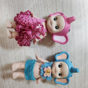 오리지널 소니엔젤 핑크코끼리 파랑코끼리 세트