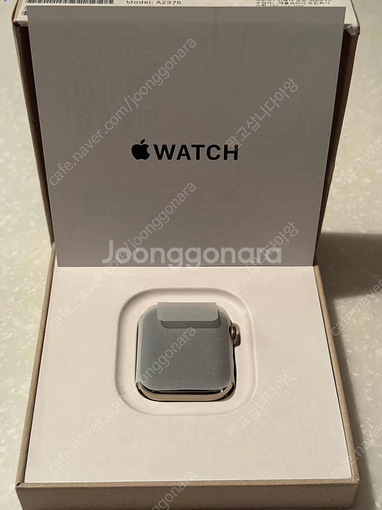 애플워치6 스테인리스 골드 셀룰러 40mm 리퍼 미사용...--0
