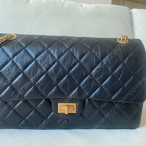 샤넬 빈티지 2.55 라지 금장