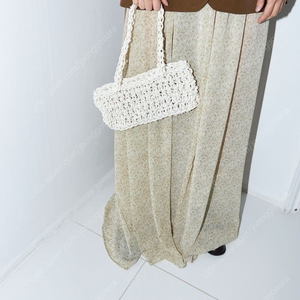 낫띵에브리띵 Rectangle Bag 네트백 (아이보리)