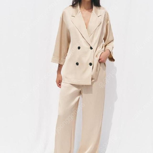 ZARA 자라 링클 이펙트 팬츠, 새틴 밴딩 팬츠