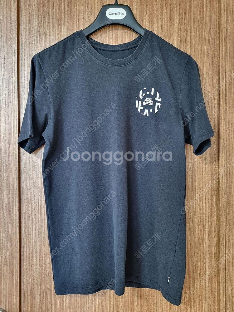 NIKE 나이키SB 앞 뒤 로고 드라이핏 블랙 반팔 M...--0